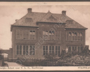 Christelijke School voor U. L. O., Hoofdstraat - STADSKANAAL 20180708070658/3873