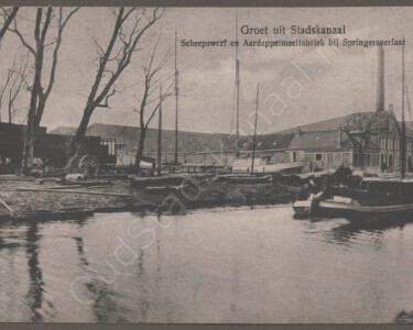 Groet uit Stadskanaal - Scheepswerf en Aardappelmeelfabriek bij Springersverlaat 20181130193403/4500